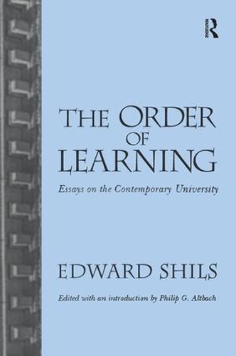 Бумажная книга «Order of Learning: Essays on the Contemporary University», автор Эдвард Шилс - фото №1
