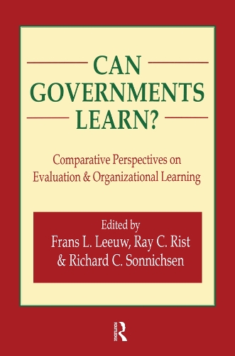 Паперова книга «Can Governments Learn?: Comparative Perspectives on Evaluation and Organizational Learning», автор Франс Л. Лев - фото №1
