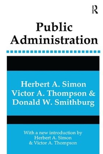 Бумажная книга «Public Administration», авторов Дональд Смитбург, Герберт Симон, Виктор Томпсон - фото №1