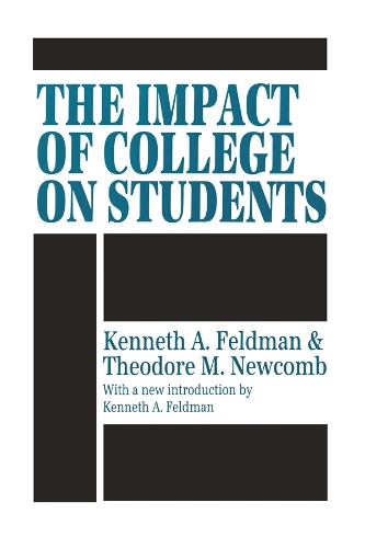 Паперова книга «The Impact of College on Students», авторів Кеннет А. Фельдман, Теодор М. Ньюкомб - фото №1