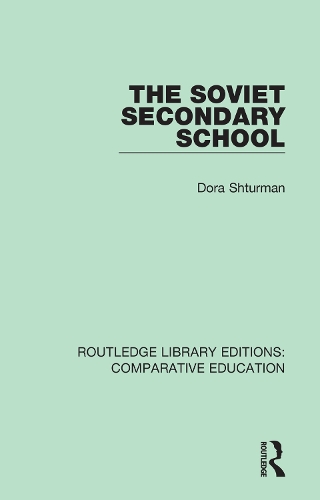 Паперова книга «The Soviet Secondary School», автор Дора Штурман - фото №1