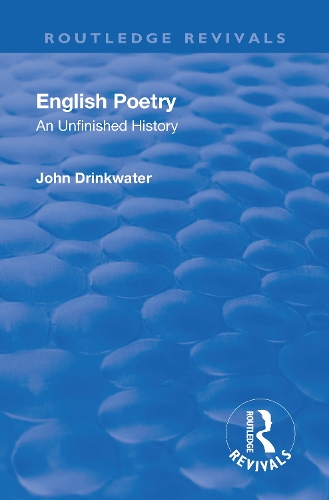 Бумажная книга «Revival: English Poetry: An unfinished history (1938): An unfinished history», автор Джон Инкуотер - фото №1
