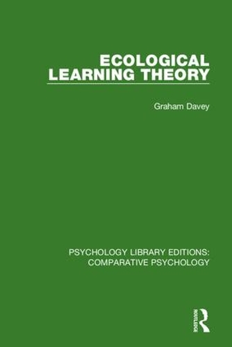 Паперова книга «Ecological Learning Theory», автор Грем Дейві - фото №1