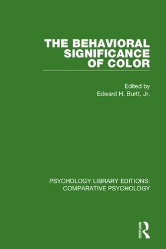 Бумажная книга «The Behavioral Significance of Color» - фото №1