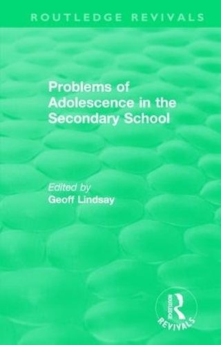 Паперова книга «Problems of Adolescence in the Secondary School» - фото №1