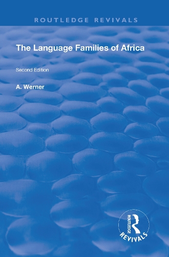 Бумажная книга «The Language Families Of Africa: Second edition», автор А Вернер - фото №1