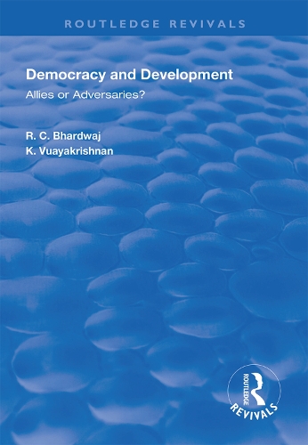 Бумажная книга «Democracy and Development: Allies or Adversaries?», авторов К. Виджаякришнан, Р.К. Бхардвадж - фото №1