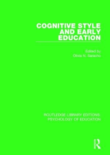 Бумажная книга «Cognitive Style in Early Education» - фото №1