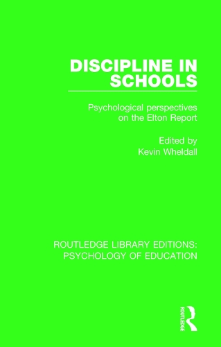 Паперова книга «Discipline in Schools: Psychological Perspectives on the Elton Report» - фото №1