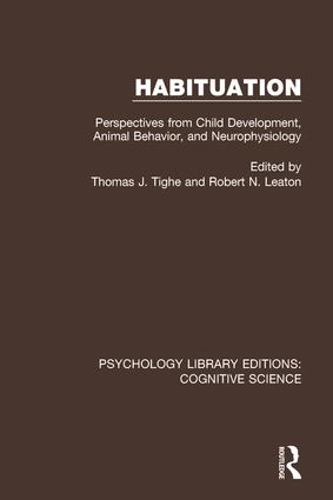 Бумажная книга «Habituation: Perspectives from Child Development, Animal Behavior, and Neurophysiology» - фото №1