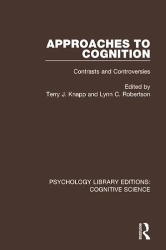 Бумажная книга «Approaches to Cognition: Contrasts and Controversies» - фото №1