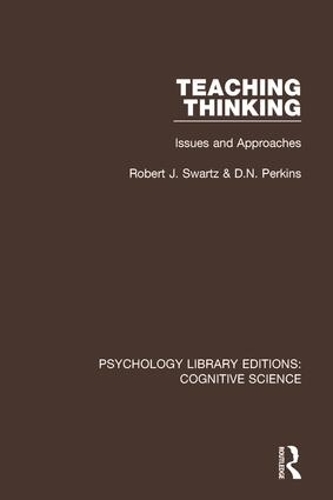 [object Object] «Teaching Thinking: Issues and Approaches», авторів Д.Н. Перкінс, Роберт Дж. Шварц - фото №1