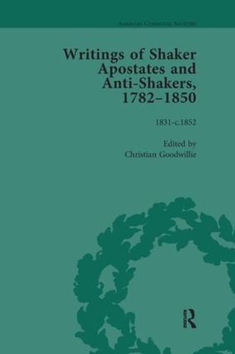 Бумажная книга «Writings of Shaker Apostates and Anti-Shakers, 1782-1850 Vol 3», автор Кристиан Гудвилли - фото №1