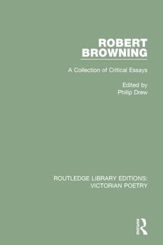 Бумажная книга «Robert Browning: A Collection of Critical Essays» - фото №1