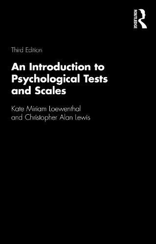 Паперова книга «An Introduction to Psychological Tests and Scales», авторів Крістофер Алан Льюїс, Кейт Міріам Ловенталь - фото №1