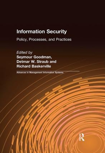 Паперова книга «Information Security: Policy, Processes, and Practices», авторів Детмар В. Штрауб, Річард Баскервіль, Сеймур Гудман - фото №1