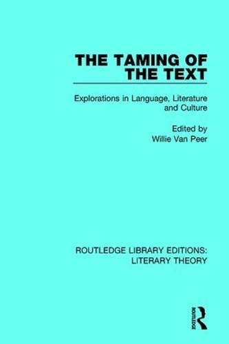Паперова книга «The Taming of the Text: Explorations in Language, Literature and Culture» - фото №1