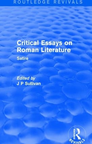 Паперова книга «Critical Essays on Roman Literature: Satire» - фото №1