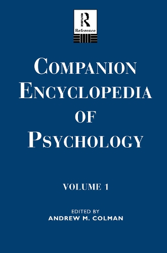 Бумажная книга «Companion Encyclopedia of Psychology: Volume One» - фото №1