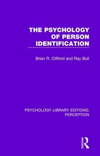 Бумажная книга «The Psychology of Person Identification», авторов Брайан Клиффорд, Рэй Булл - фото №1