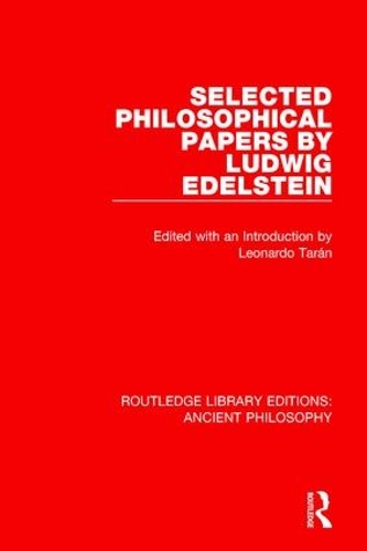 Паперова книга «Selected Philosophical Papers by Ludwig Edelstein» - фото №1