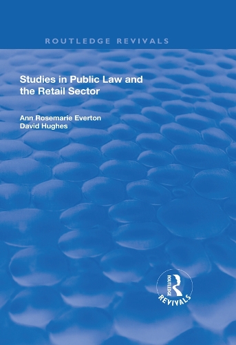 Бумажная книга «Studies in Public Law and the Retail Sector», авторов Энн Эвертон, Дэвид Хьюз - фото №1