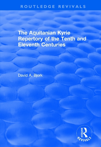 Паперова книга «The Aquitanian Kyrie Repertory of the Tenth and Eleventh Centuries», авторів Девід Бйорк, Річард Крокер - фото №1