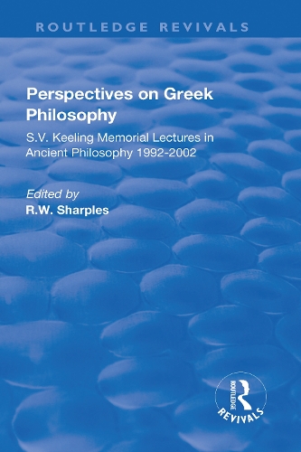 Бумажная книга «Perspectives on Greek Philosophy: S.V. Keeling Memorial Lectures in Ancient Philosophy 1992-2002» - фото №1