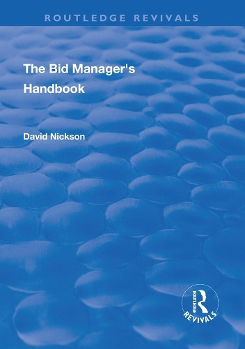 Бумажная книга «The Bid Manager's Handbook», автор Дэвид Никсон - фото №1