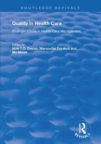Паперова книга «Quality in Health Care: Strategic Issues in Health Care Management», автор Мануш Таваколі - фото №1