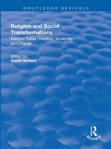 Бумажная книга «Religion and Social Transformations: Volume 2» - фото №1