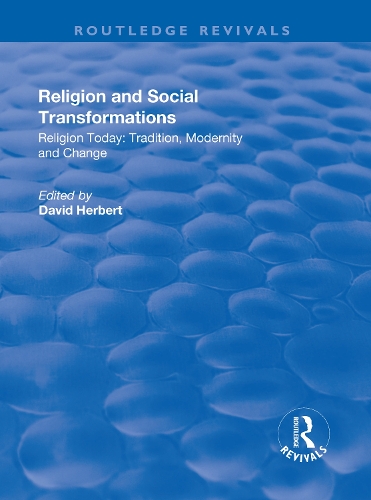 Бумажная книга «Religion and Social Transformations: Volume 2» - фото №1