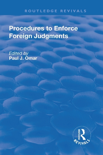 Бумажная книга «Procedures to Enforce Foreign Judgments» - фото №1