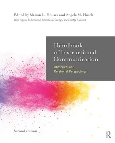 Паперова книга «Handbook of Instructional Communication: Rhetorical and Relational Perspectives» - фото №1