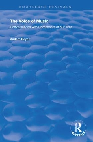 Бумажная книга «The Voice of Music: Conversations with Composers of Our Time» - фото №1