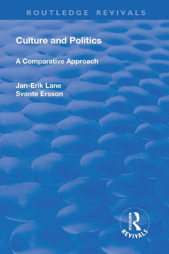 Паперова книга «Culture and Politics: A Comparative Approach», авторів Лейн Ян-Ерік, Сванте Ерссон - фото №1