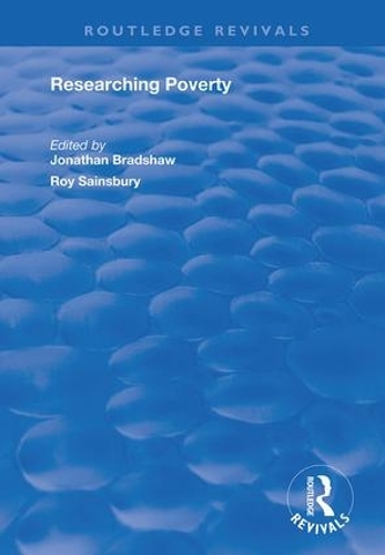 Бумажная книга «Researching Poverty», авторов Джонатан Брэдшоу, Рой Сэйнсбери - фото №1