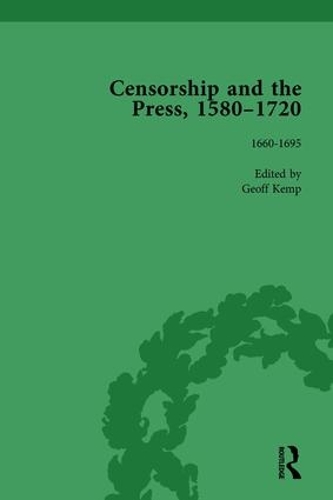 Паперова книга «Censorship and the Press, 1580-1720, Volume 3», авторів Сіндіа Сьюзан, Джефф Кемп, Джейсон Макелліготт - фото №1