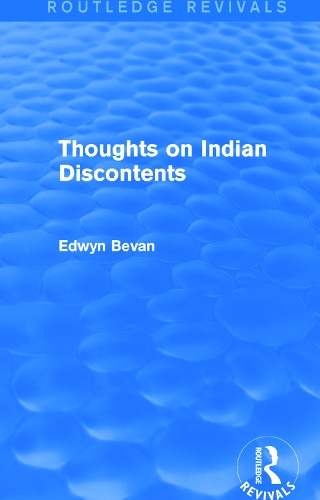 Паперова книга «Thoughts on Indian Discontents (Routledge Revivals)», автор Едвін Беван - фото №1