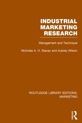 Бумажная книга «Industrial Marketing Research (RLE Marketing): Management and Technique», автор Николас Стейси - фото №1