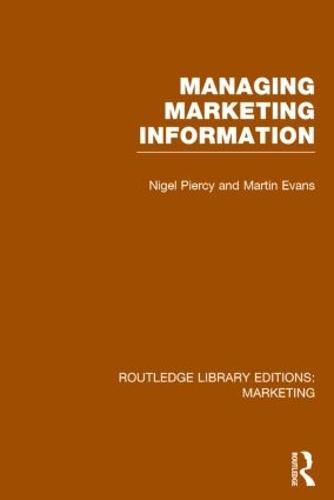 Паперова книга «Managing Marketing Information (RLE Marketing)», автор Найджел Пірсі - фото №1