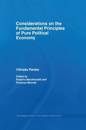 Бумажная книга «Considerations on the Fundamental Principles of Pure Political Economy», автор Вильфредо Парето - фото №1