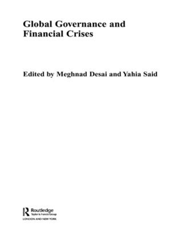 Паперова книга «Global Governance and Financial Crises» - фото №1