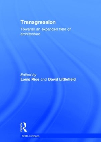 Паперова книга «Transgression: Towards an expanded field of architecture» - фото №1