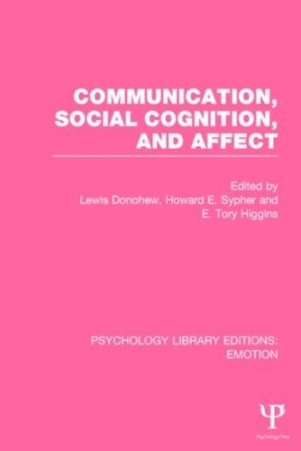 [object Object] «Communication, Social Cognition, and Affect (PLE: Emotion)» - фото №1