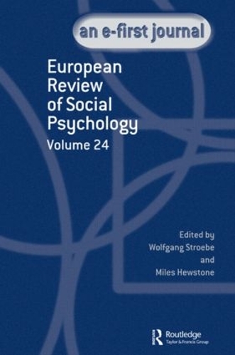 Бумажная книга «European Review of Social Psychology: Volume 24» - фото №1