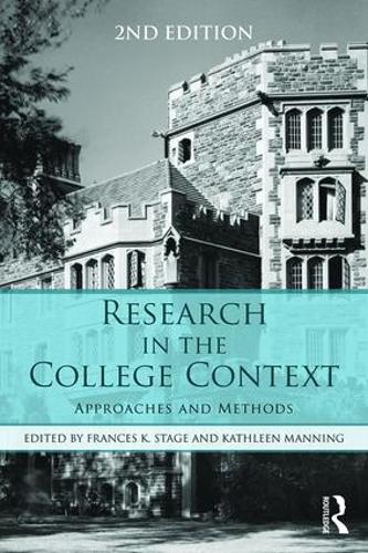 Паперова книга «Research in the College Context: Approaches and Methods» - фото №1