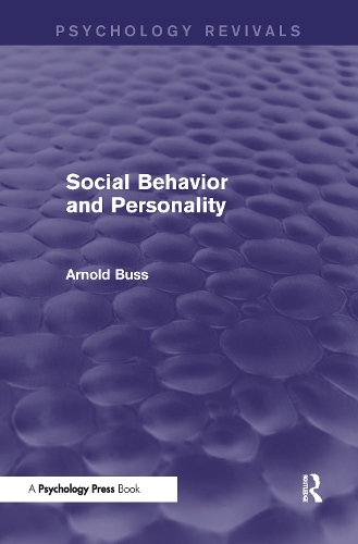 Паперова книга «Social Behavior and Personality», автор Арнольд Х. Бусс - фото №1