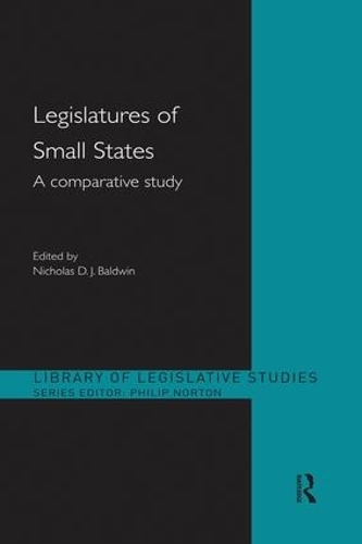 Бумажная книга «Legislatures of Small States: A Comparative Study» - фото №1