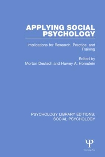 Паперова книга «Applying Social Psychology: Implications for Research, Practice, and Training» - фото №1